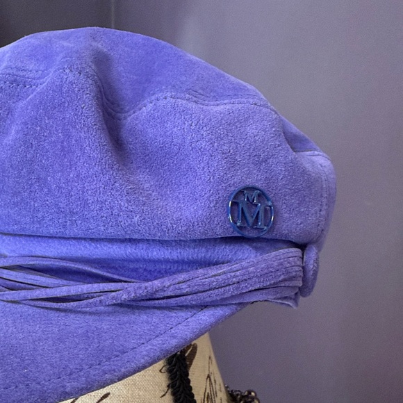 Suede Purple Women's Hat - Picture 2 of 12